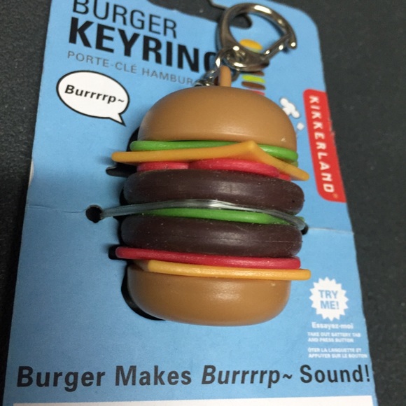 BNWT Burping burger keychain keyring toy - Picture 2 of 3